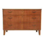 Commode scandinave en acajou, suède, 1950 Commode scandinave en acajou, suède, 1950