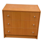 Commode scandinave en bois des annes 90 avec 3 tiroirs