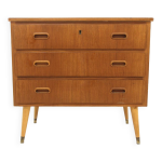 Commode scandinave en teck, sude, 1950
