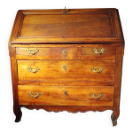 Commode scriban en noyer d'poque louisxv 18 me