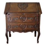 Commode scriban style louis xv en chene massif circa 1920