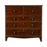 Commode secrétaire anglaise géorgienne en acajou, 1816 Commode secrétaire anglaise géorgienne en acajou, 1816
