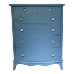 Commode semainier bleue zingueur Commode semainier bleue zingueur