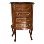 Commode semainier galbe de style louis xv quatre tiroirs poque xxe