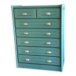 Commode semainier vert organique