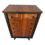 Commode semainier vintage de style unique 5 tiroirs annes 50 - 70 aspect t