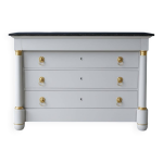 Commode de style empire, 19me, peinte