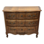 Commode de style louis xv en bois naturel