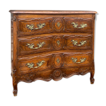 Commode de style louis xv en bois naturel xix eme sicle