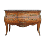Commode de style louis xv marbre brche bronze dor xixme
