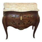 Commode de style louix xv en marqueterie