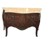 Commode de style louix xv en marqueterie