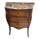 Commode de style louis xv en marqueterie