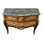 Commode de style louis xv en marqueterie vers 1920