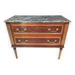 Commode de style louis xvi en acajou, xixe sicle