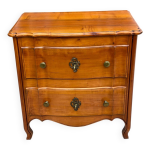 Commode de style mix louis xv louis philippe noyer massif queue d'aronde