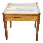 Commode table d'appoint scandinave en bois massif