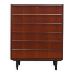 Commode en teck, design danois, annes 1970, fabrique au danemark