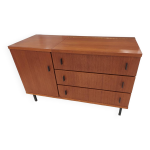 Commode teck vintage 1970