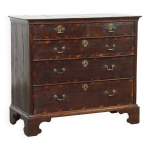 Commode  tiroirs en chne antique anglaise de style gorgien ancien