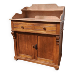 Commode de toilette en sapin et mabre, 1800