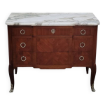 Commode transition louis xv louis xvi bois de rose 19me