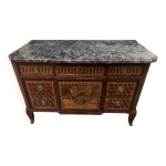 Commode transition en placage de bois de rose et amarante xix sicle