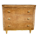 Commode vintage art dco faade galbe en bois de loupe
