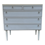 Commode vintage blanche  5 tiroirs