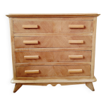 Commode vintage chne clair