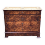 Commode vintage louis philippe en noyer massif du 19�me