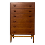 Commode vintage en teck par poul volther pour fdb mobelfabrik, 1960