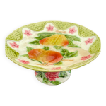 Compotier barbotine 1900 majolica faience