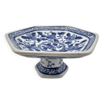 Compotier bleu et blanc