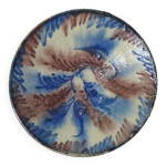 Compotier coupe � fruits en gr�s �maill� vintage