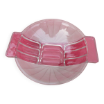Compotier / coupe  fruit en verre press moul dpoli annes 40