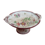 Compotier  dcor floral faence de sarreguemines 1970