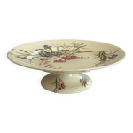 Compotier lunville ancien modle bleuet terre de fer polychrome