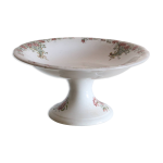 Compotier en terre de fer polychrome modle guirlandes de la manufacture onnaing