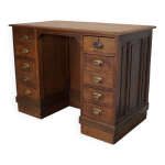 Comptoir / bureau en ch�ne fran�ais ou �lot de cuisine, ann�es 1950