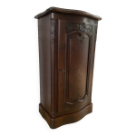 Confiturier, meuble d entre, meuble d appoint ancien chne massif sculpt