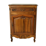 Confiturier en noyer vintage style louis xv