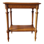 Console ancienne en bois clair