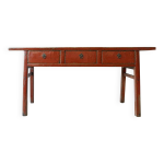 Console ancienne chinoise laqué rouge Console ancienne chinoise laqué rouge