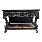 Console antique sculpte  la main de la dynastie qing du xixe sicle vers 1860, chine.