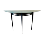 Console mod�le  atlantique  en m�tal et verre pascal mourgue �dition artelano