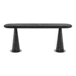 Console en bois brûlé shou sugi ban Console en bois brûlé shou sugi ban