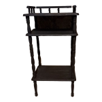 Console en bois coloris noir rnove