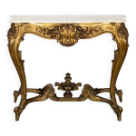 Console en bois doré époque napoléon iii Console en bois doré époque napoléon iii