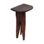 Console bois tripode, meuble tripode, ethnique, brutaliste, sellette, porte - plante, porte buste Console bois tripode, meuble tripode, ethnique, brutaliste, sellette, porte - plante, porte buste